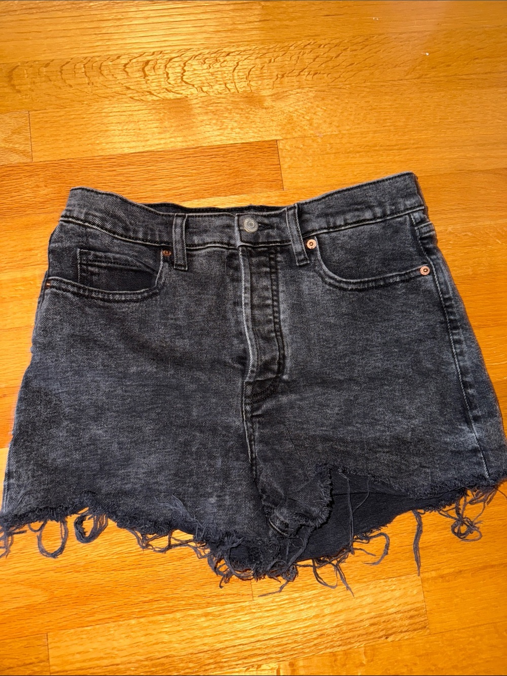 Black high waisted shorts